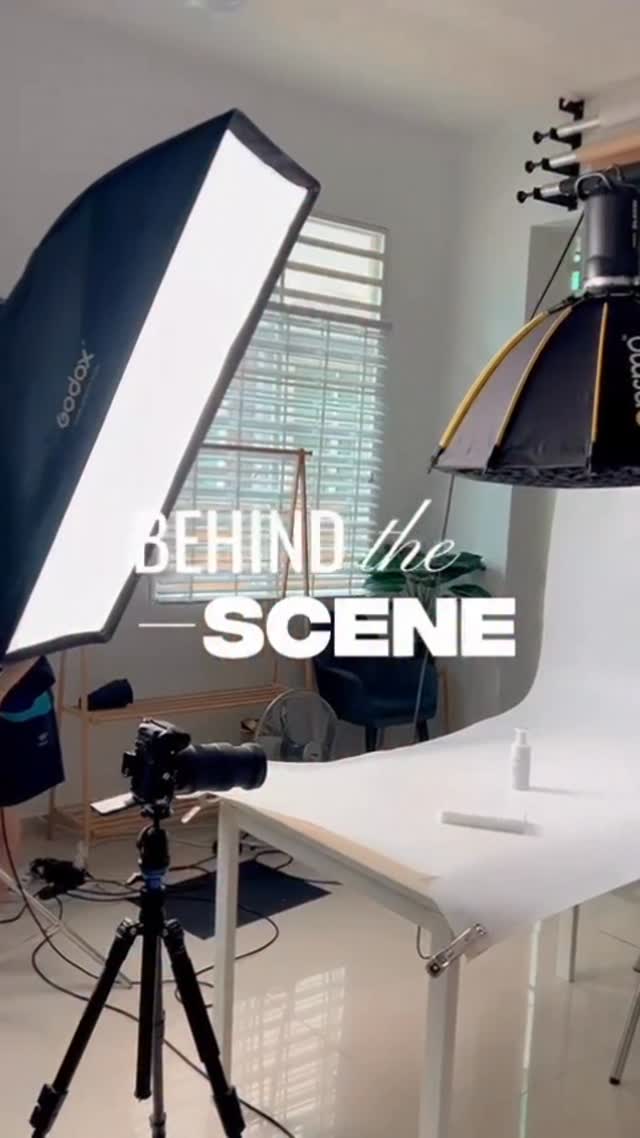 Behind the scenes of a product photography shoot