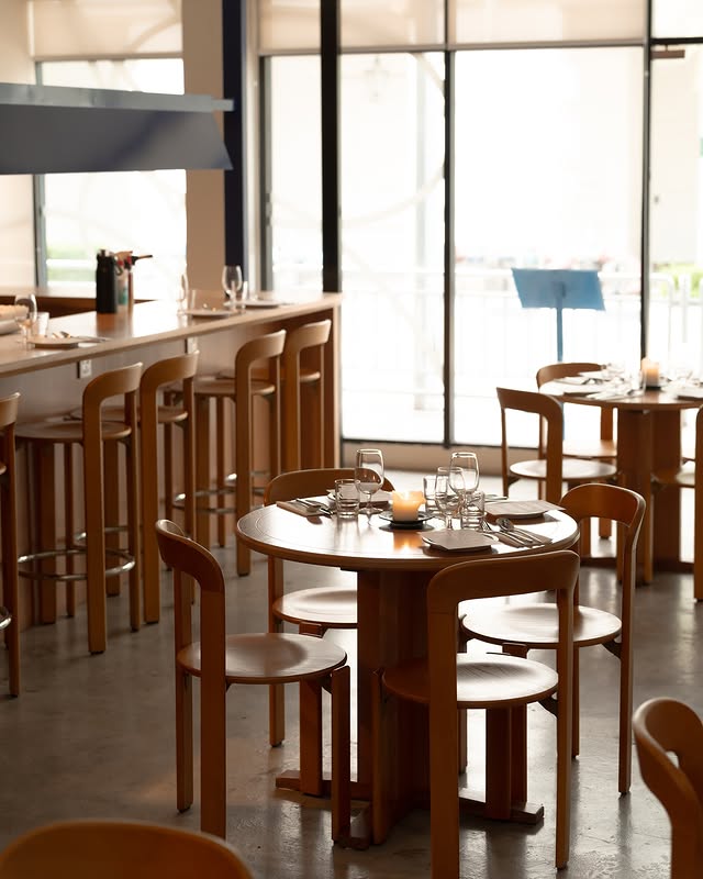 Warm interior shot of a café event venue