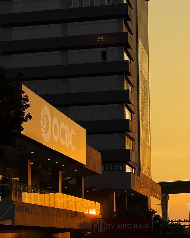 Golden hour cityscape shot in Kuala Lumpur